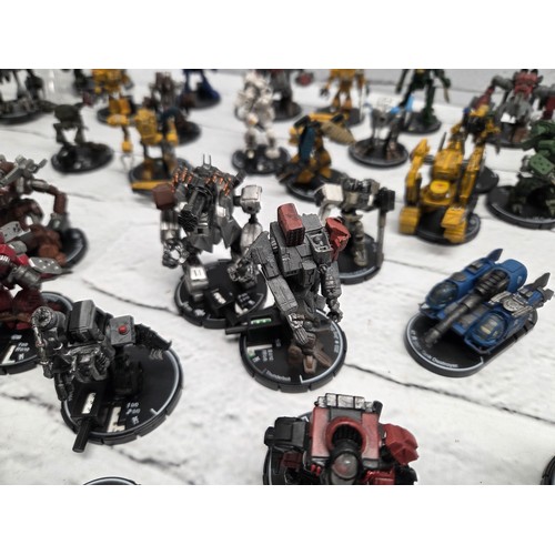 A Very Large Collection of Wizkid Mechwarrior Miniature Figurines
