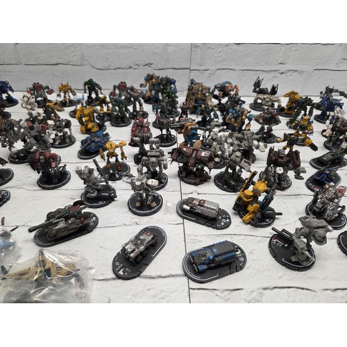A Very Large Collection of Wizkid Mechwarrior Miniature Figurines