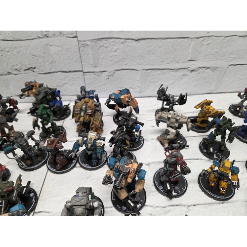 A Very Large Collection of Wizkid Mechwarrior Miniature Figurines