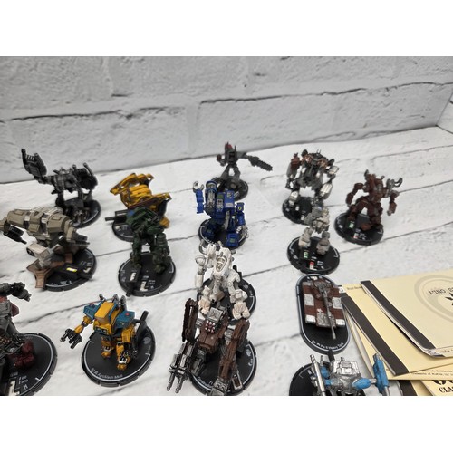 A Very Large Collection of Wizkid Mechwarrior Miniature Figurines