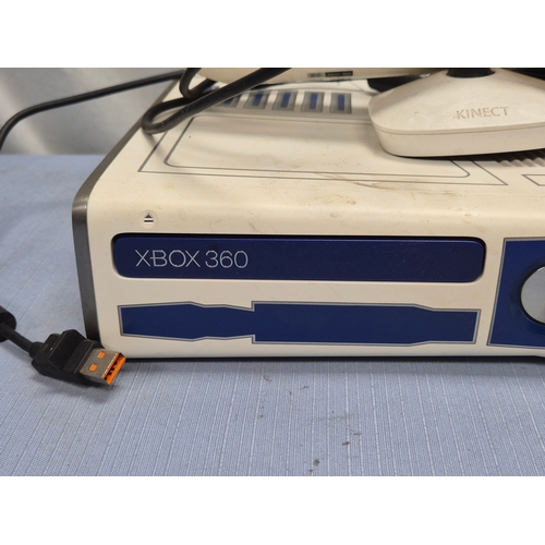 An XBOX 360 R2-D2 Limited Edition Console with Kinect