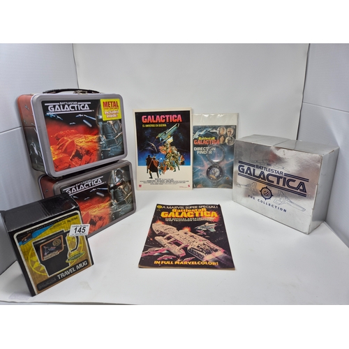 A Collection of Battlestar Galactica items to include Vintage Marvel ...