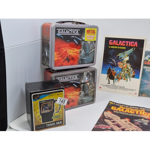 A Collection of Battlestar Galactica items to include Vintage Marvel ...