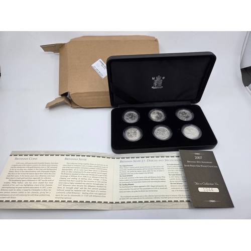 A 2007 Britannia 20th Anniversary Silver Proof One Pound Coin ...