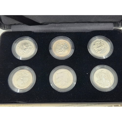 A 2007 Britannia 20th Anniversary Silver Proof One Pound Coin ...