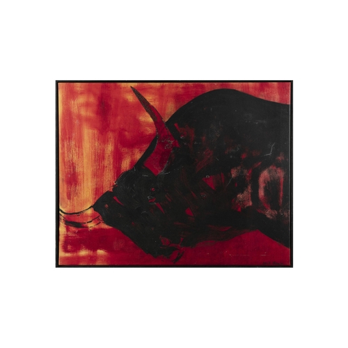 181 - Michele Souter (b.1956) Bull Fight - Death Series Spirits Neutrality Oil on canvas, 73 x 91cm Signed... 