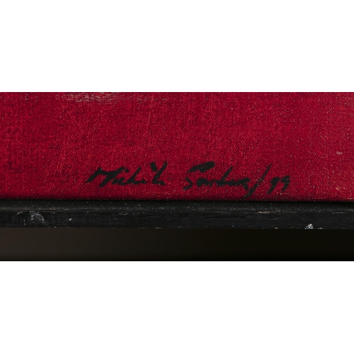 181 - Michele Souter (b.1956) Bull Fight - Death Series Spirits Neutrality Oil on canvas, 73 x 91cm Signed... 