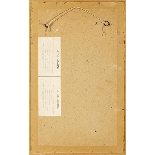 182 - Riduan Tomkins (1941 - 2009) 'Five Swimmers and path-Blue' and 'Standing figure-Red' (1976) A pair, ... 