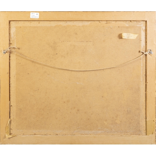 185 - Style of George Campbell RHA (1917-1979) Winter Landscape Oil on board, 39 x 49cm