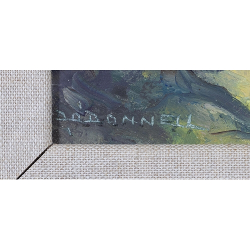 190 - Deirdre O'Donnell (20th/21st Century) Glendalough  Oil on board, 23 x 16cm Signed