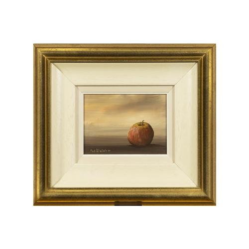 197 - Pat Walsh (20th/21st Century) Red Apple Oil on board, 10 x 15cm Signed and dated (19)'97