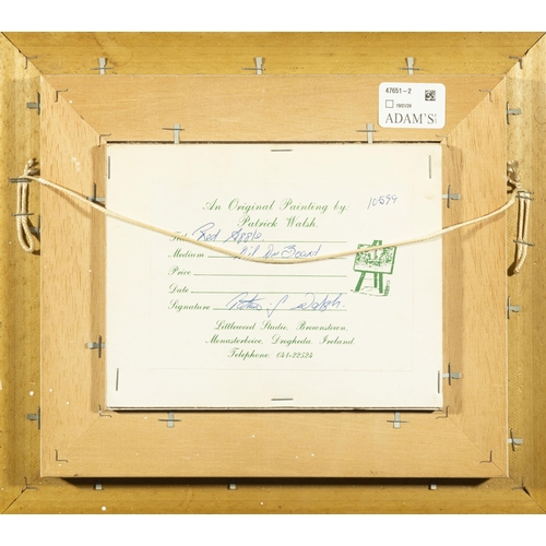 197 - Pat Walsh (20th/21st Century) Red Apple Oil on board, 10 x 15cm Signed and dated (19)'97