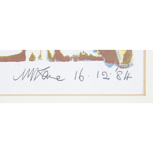 201 - Michael Kane (b.1935) Argos, A Vista Screenprint, 32 X 27cm  Signed, inscribed and dated 16.12.84