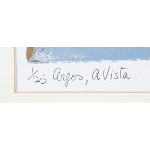 201 - Michael Kane (b.1935) Argos, A Vista Screenprint, 32 X 27cm  Signed, inscribed and dated 16.12.84