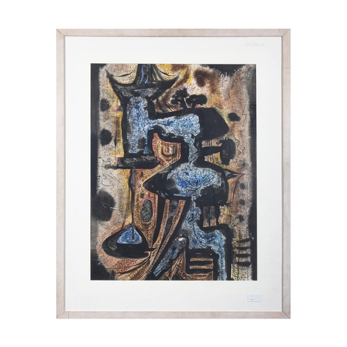 210 - William John Bertram Newcombe (Canadian/British, 1907-1969) Ibiza (1956) Watercolour, 59 x 45cm Sign... 