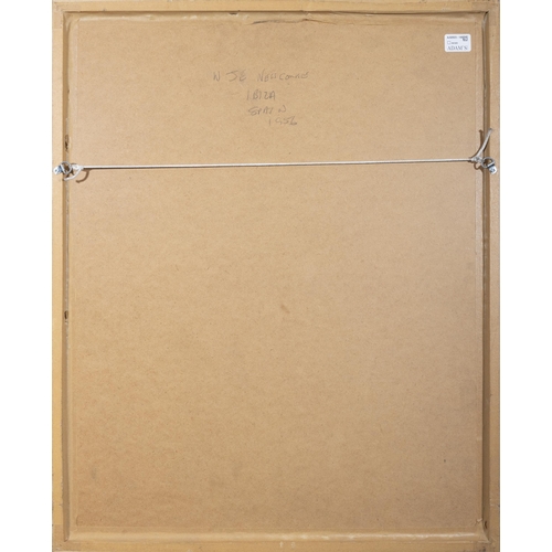 210 - William John Bertram Newcombe (Canadian/British, 1907-1969) Ibiza (1956) Watercolour, 59 x 45cm Sign... 