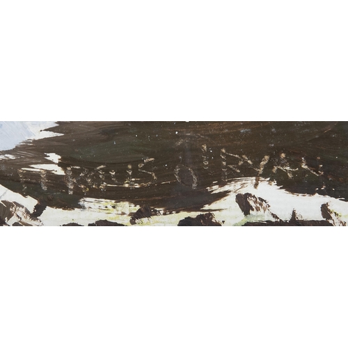 216 - Fergus O'Ryan RHA (1910-1989) River Landscape Oil on canvas paper, 25 x 35cm Signed