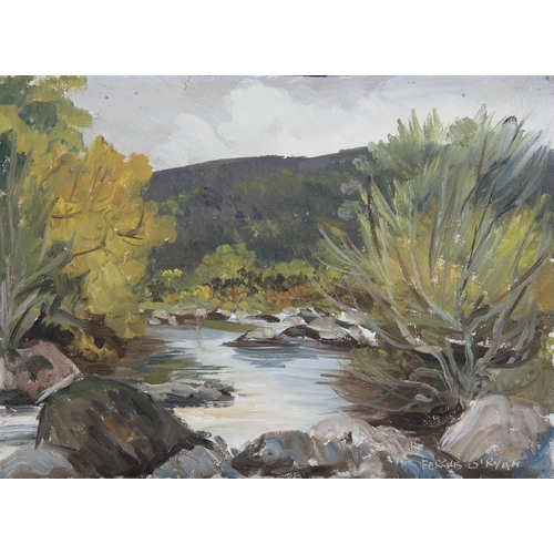 217 - Fergus O'Ryan RHA (1910-1989) Trooperstown, Laragh, Whit 1974 Oil on canvas paper, 25 x 35cm Signed;... 