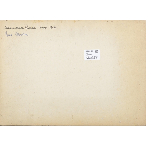 219 - Fergus O'Ryan RHA (1910-1989) Annamoe River, Near Avoca, November 1966 Oil on canvas paper laid on b... 