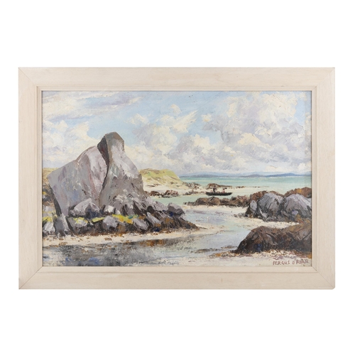 223 - Fergus O'Ryan RHA (1910-1989) Near Carna, Connemara Oil on board, 40 x 60.4cm Signed; inscribed vers... 