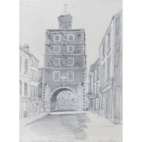 228 - Raymond Piper HRUA, HRHA (1923-2007) From South Main Street, Youghal, Co. Cork Graphite drawing, 37 ... 