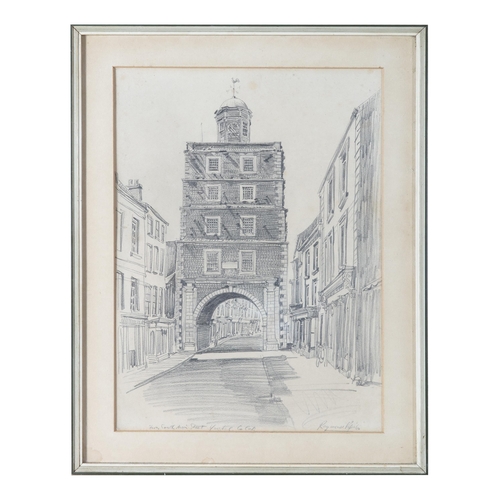 228 - Raymond Piper HRUA, HRHA (1923-2007) From South Main Street, Youghal, Co. Cork Graphite drawing, 37 ... 