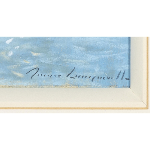 230 - James Longueville RBSA (b.1943) 'A Fine Day, Dun Laoghaire Harbour' Pastel, 27 x 37cm  Signed; signe... 