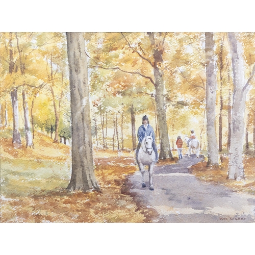 231 - Tom Nisbet RHA (1909-2001)  Autumn, Larch Hill  Watercolour, 27 x 36.5cm  Signed