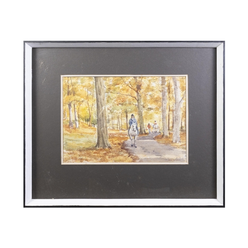 231 - Tom Nisbet RHA (1909-2001)  Autumn, Larch Hill  Watercolour, 27 x 36.5cm  Signed