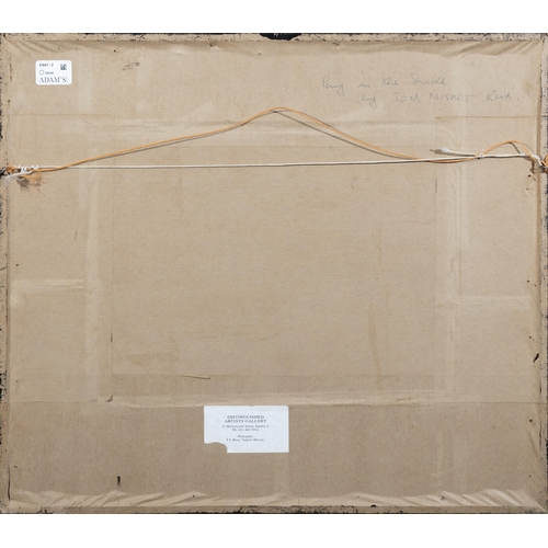 232 - Tom Nisbet RHA (1909-2001)  Pony in the Shade  Watercolour, 26.5 x 37cm Signed