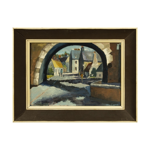 236 - Olive Carrol (20th Century) Spanish Arch Oil on board, 27 x 40cm Signed