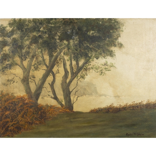 238 - Evelyn Mcguigan (20th Century) November Day, Dunmore East Oil on board, 28 x 39cm Signed