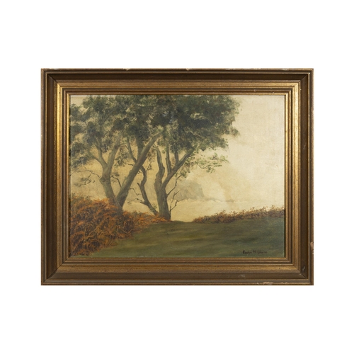 238 - Evelyn Mcguigan (20th Century) November Day, Dunmore East Oil on board, 28 x 39cm Signed