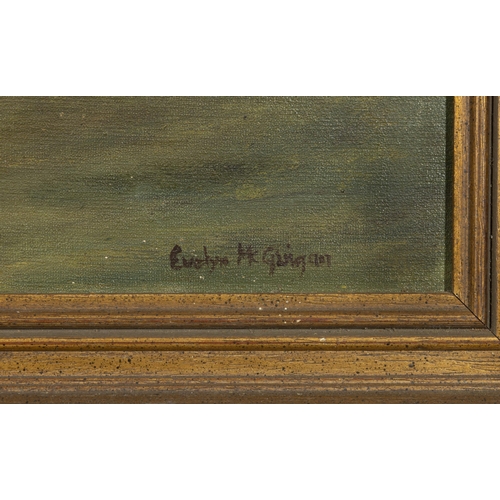 238 - Evelyn Mcguigan (20th Century) November Day, Dunmore East Oil on board, 28 x 39cm Signed