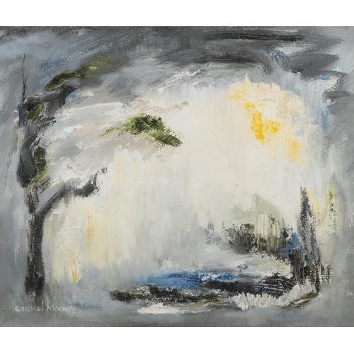 247 - Carmel Mooney (Contemporary) Tree Across the Stream  Oil on canvas,  Signed lower left