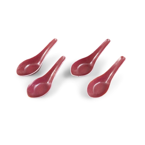 148 - A GROUP OF PORCELAINS WITH A GILT AND LUJUN GLAZED BRONZE IMITATION COVERED INCENSE BURNER AND FOUR ... 