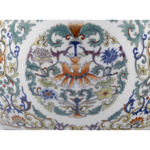 166 - A DOUCAI LOTUS FISHBOWL  20?? ??????  China, 20th century  D: 32.9cm