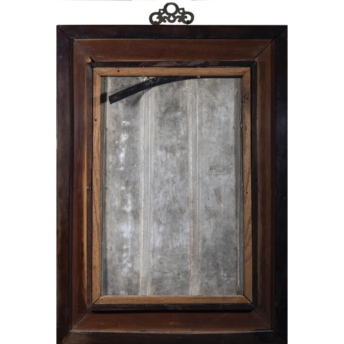 176 - A LARGE FRAMED FAMILLE ROSE LANDSCAPE PANEL  20?? ??????  China, second half of 20th century  Size: ... 