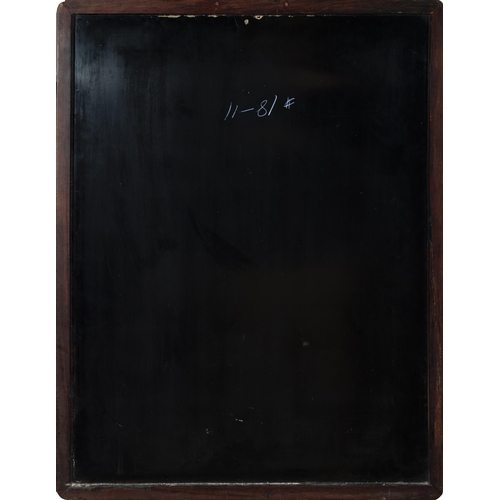 43 - A JADE AND HARDSTONE INLAID PANEL WITH VASES AND FLOWERS DECORATION  ?? ????????  China, Qing dynast... 