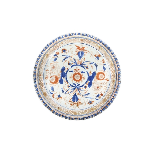 70 - A PAIR OF CHINESE IMARI PATTERN CHRYSANTHEMUM DISHES  ?? 18?? ???????????  China, 18th Century  ea... 