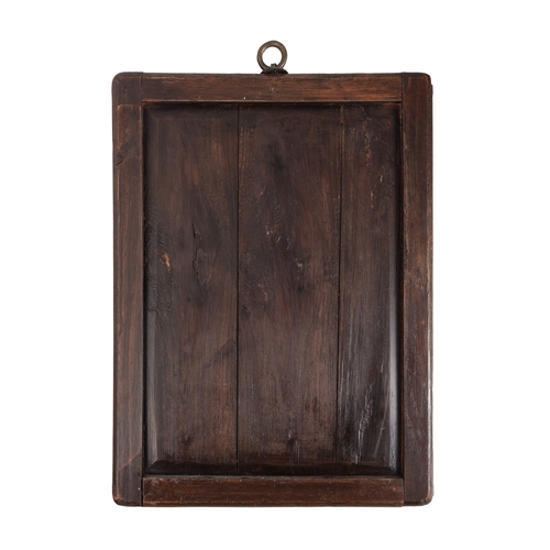 84 - A SET OF FOUR FRAMED BLUE AND WHITE LANDSCAPE PANELS  ??????? ????????????  China, second half of ... 