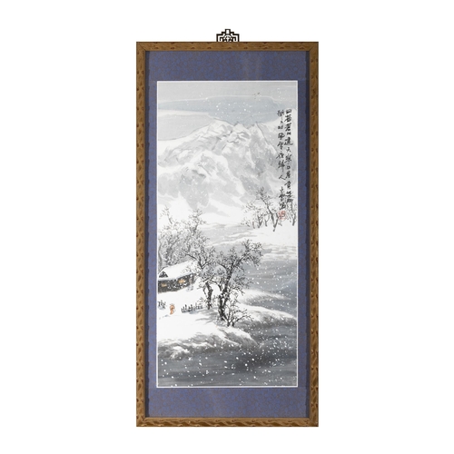 86 - A SET OF FOUR LANDSCAPE PAINTINGS OF SEASONS, INK AND COLOUR ON PAPER, by Ziyun  ??? ???? ?????  Chi... 