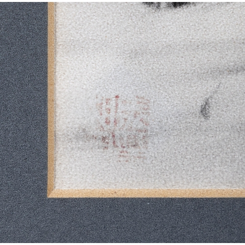 88 - TWO FRAMED PRINTS 'YOUNG BROTHERS' AND 'OLD BROTHERS' WITH ARTIST'S SEAL  Korea, 20th century  Size:... 