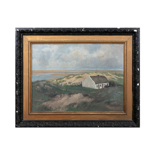 121 - JOHN CRAMPTON WALKER ARHA (1890-1942) Coastal View of a Cottage (Most probably between Portmarnock a... 