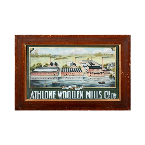 122 - A SHANNON MILLS ATHLONE POSTER,  'Athlone Wollen Mills. Co Ltd'. 46 x 74cm