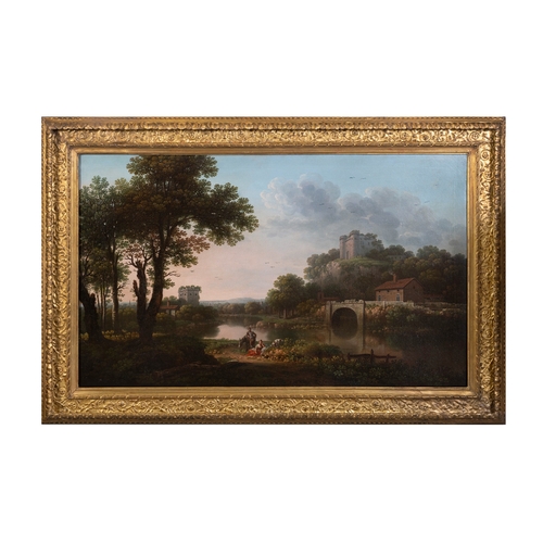 ROBERT CARVER (C. 1730-91) A Capriccio Landscape based on Dunmoe Castle ...