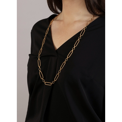 51 - A GOLD CHAIN NECKLACE, FRENCH, CIRCA 1960  Composed of a fancy-link chain with ropetwist detailing, ... 