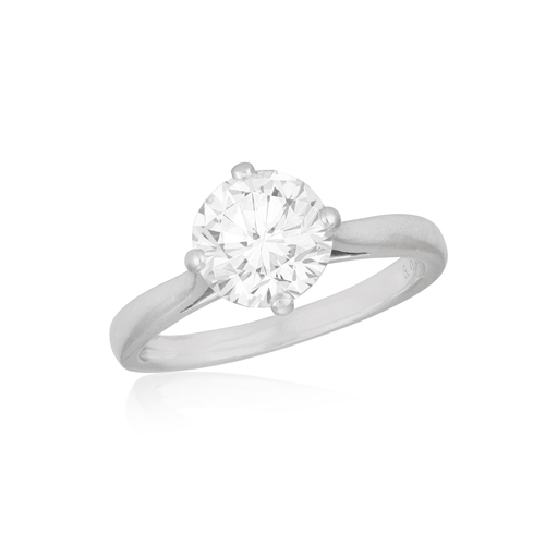 88 - A DIAMOND SINGLE-STONE RING, BY BOODLES  The brilliant-cut diamond weighing 2.08cts, within a four-c... 