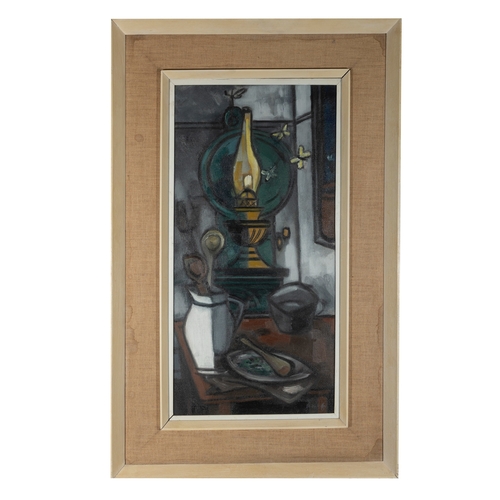 10 - Norah McGuinness HRHA (1901 - 1980)  Kitchen Lamp  Oil on canvas, 61 x 30.4cm (24 x 12)  Signed  Pro... 