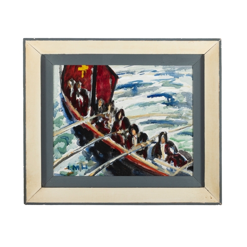 12 - Letitia Marion Hamilton RHA (1878 - 1964) Voyage of St Columba, Derry to Iona (1963) Watercolour, 19... 